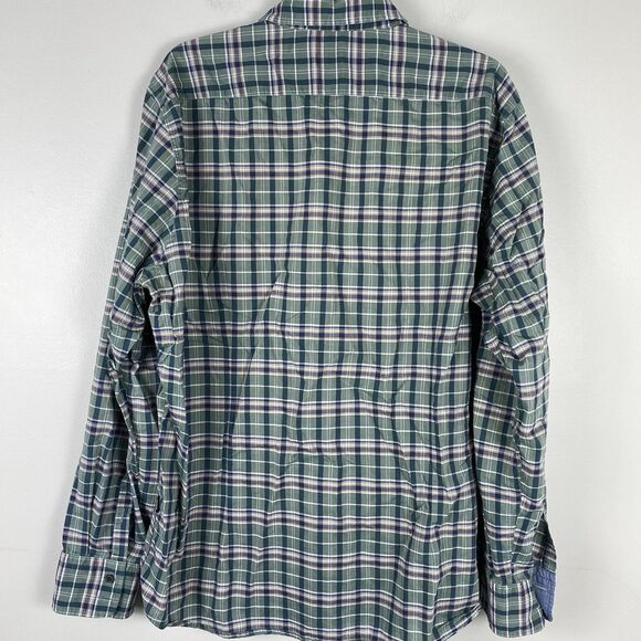 Hugo Boss Dress Shirt Regular Fit Plaid Button Up Mens Sz XL Work Casual - Picture 6 of 10